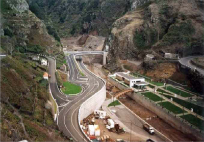 <div style="text-align:center; color:white;"><div style="font-size:17px; ">ER101 – S. Vicente / Porto Moniz, 4th stage *</div><br>Client: Governo Regional da Madeira<br>Year: 2004 – 2005</div>