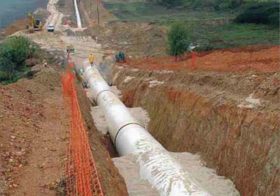 <div style="text-align:center; color:white;"><div style="font-size:17px; ">Castelo do Bode Pipeline System, plots II and III *</div><br>Client: EPAL<br>Year: 2004 – 2005</div>